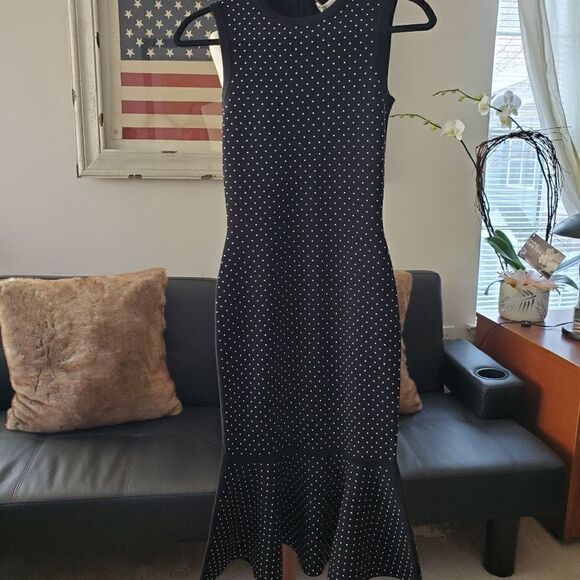 Michael Kors Collection Studded Black Sheath Dress NWT Size X-small - Picture 9 of 16